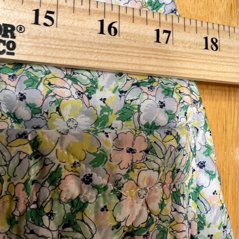 J. Crew liberty fabric Limited-edition quilted button-front mini skirt NWOT  14 - Picture 12 of 14